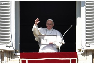 Le Pape François lors de l'Angelus
