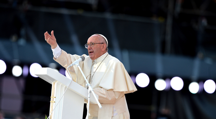Le pape François lors de la veillée finale des JMJ 2016 à Cracovie.