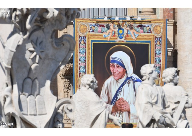 La canonisation de Mère Teresa, le 4 septembre 2016.